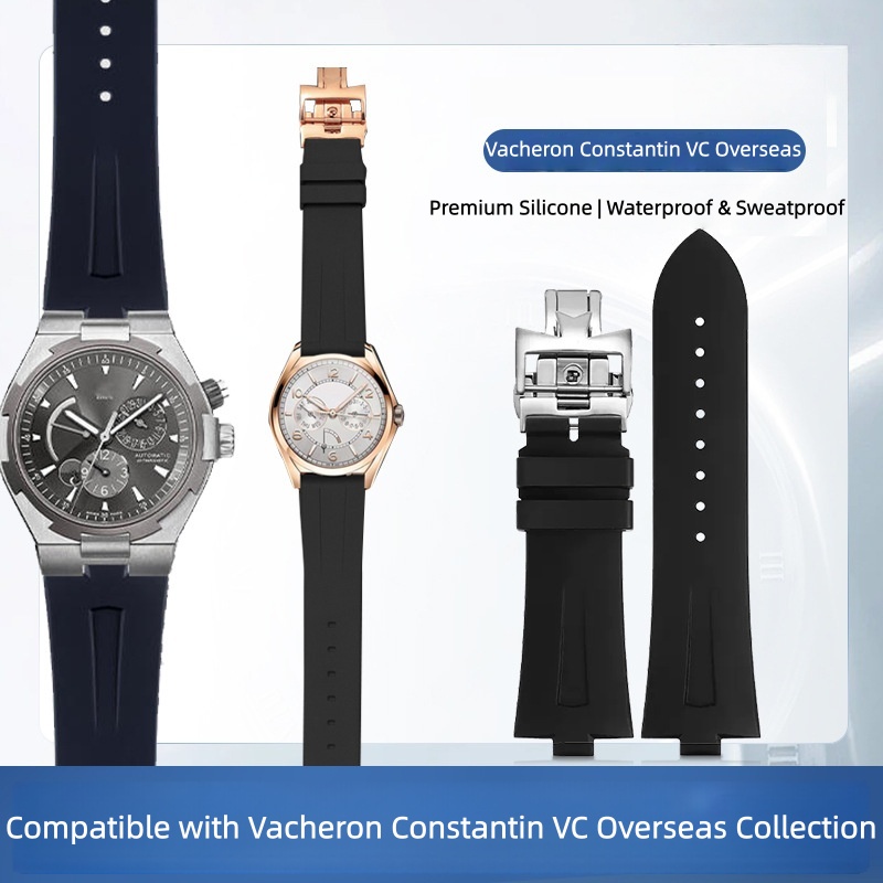 Luxury Watch Constantine - حزام ساعة من السيليكون المطاطي لـ