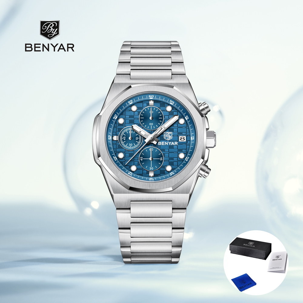 Luxury Watch Safe - 2025 جديد BENYAR ساعات رجالية فاخرة