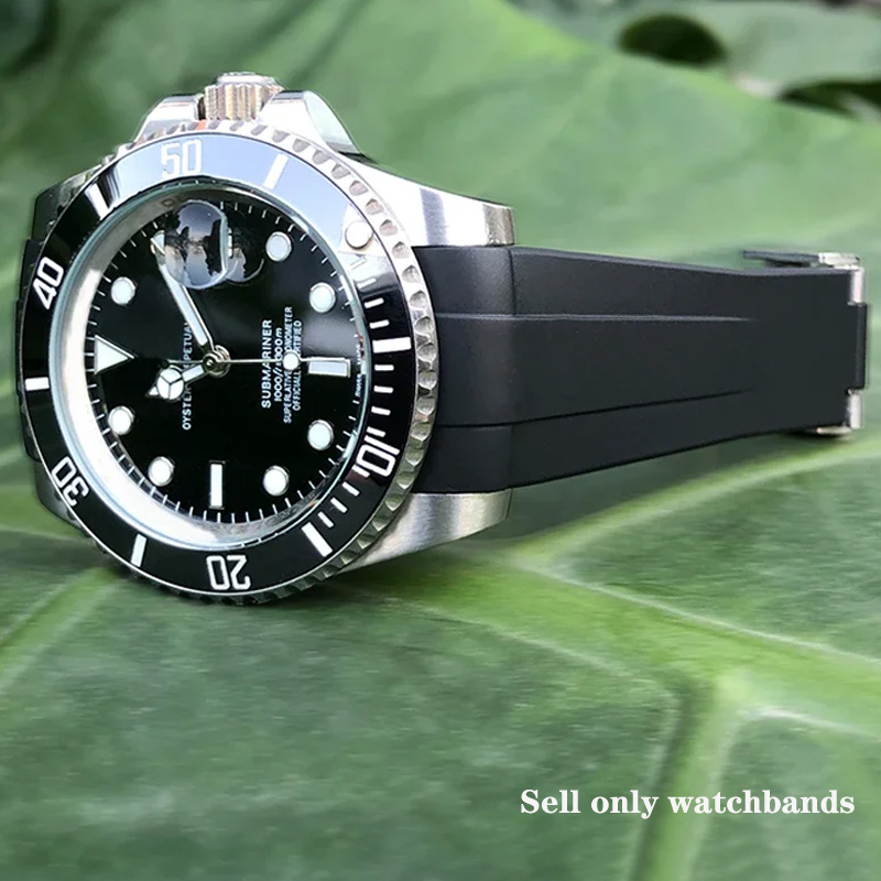 Luxury Watch Rolex - حزام ساعة سيليكون فاخر لساعات رولكس
