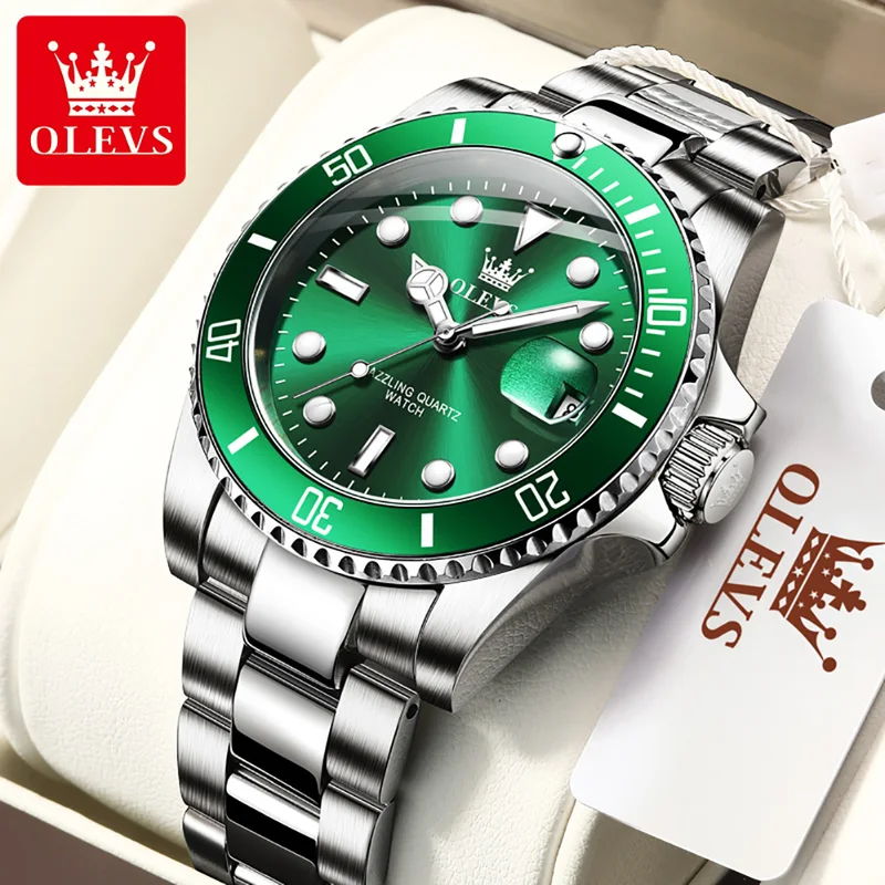 Luxury Watch Maker - OLEVS ساعة كوارتز أصلية للرجال الفولاذ
