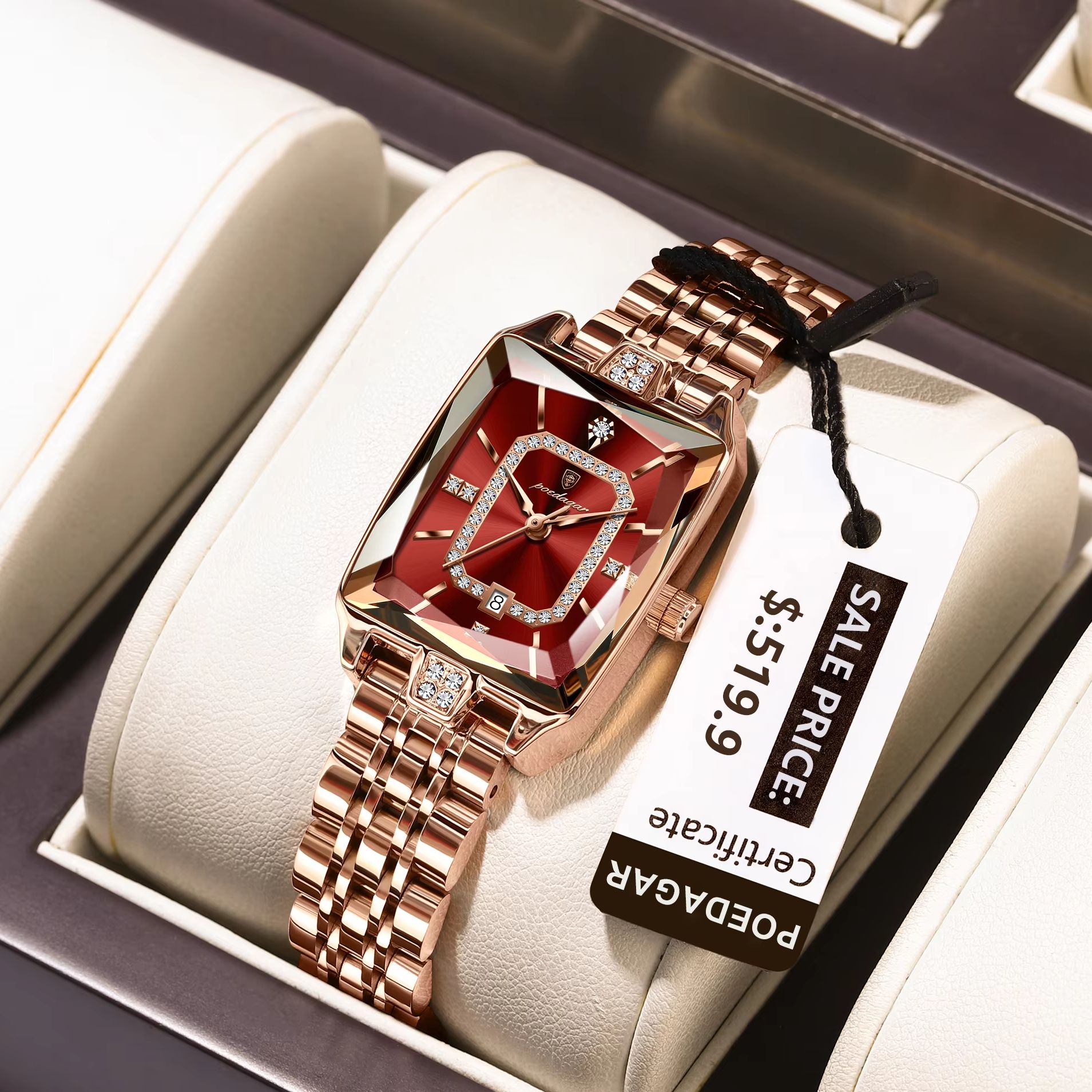 Luxury Watch Deals - POEDAGAR موضة أنيقة ساعة يد نسائية