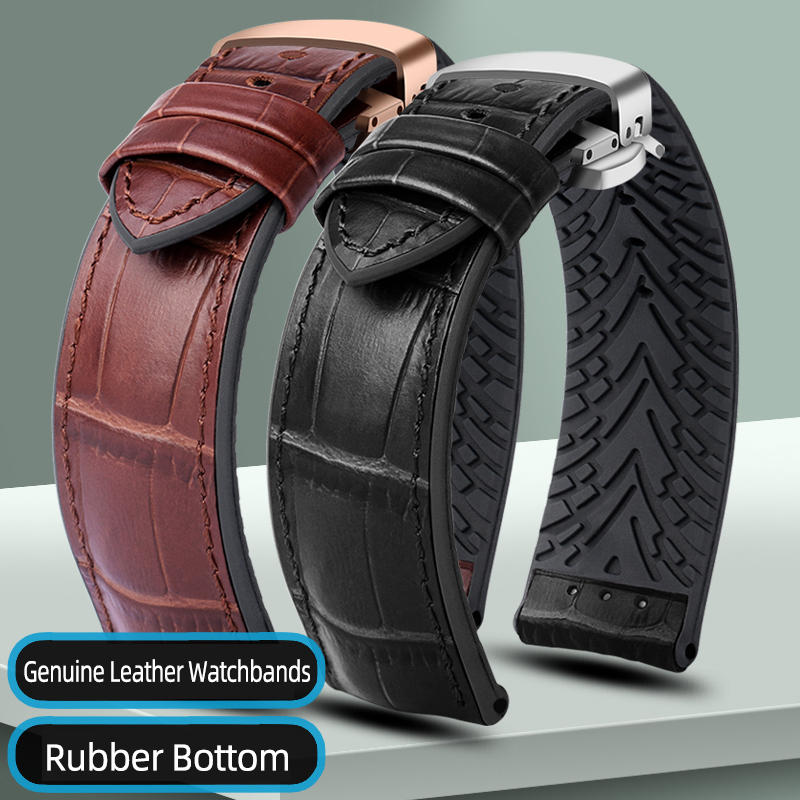 Luxury Watch Rolex - جلد طبيعي الساعات 19/20/21/22 مللي متر