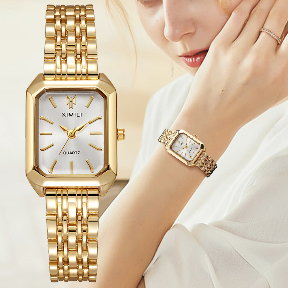 Luxury Watch Deals - ساعات نسائية فاخرة موضة مستطيلة السيدات