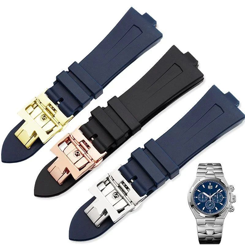 Luxury Watch Constantine - المطاط حزام ساعة سيليكون ل فاشيرون