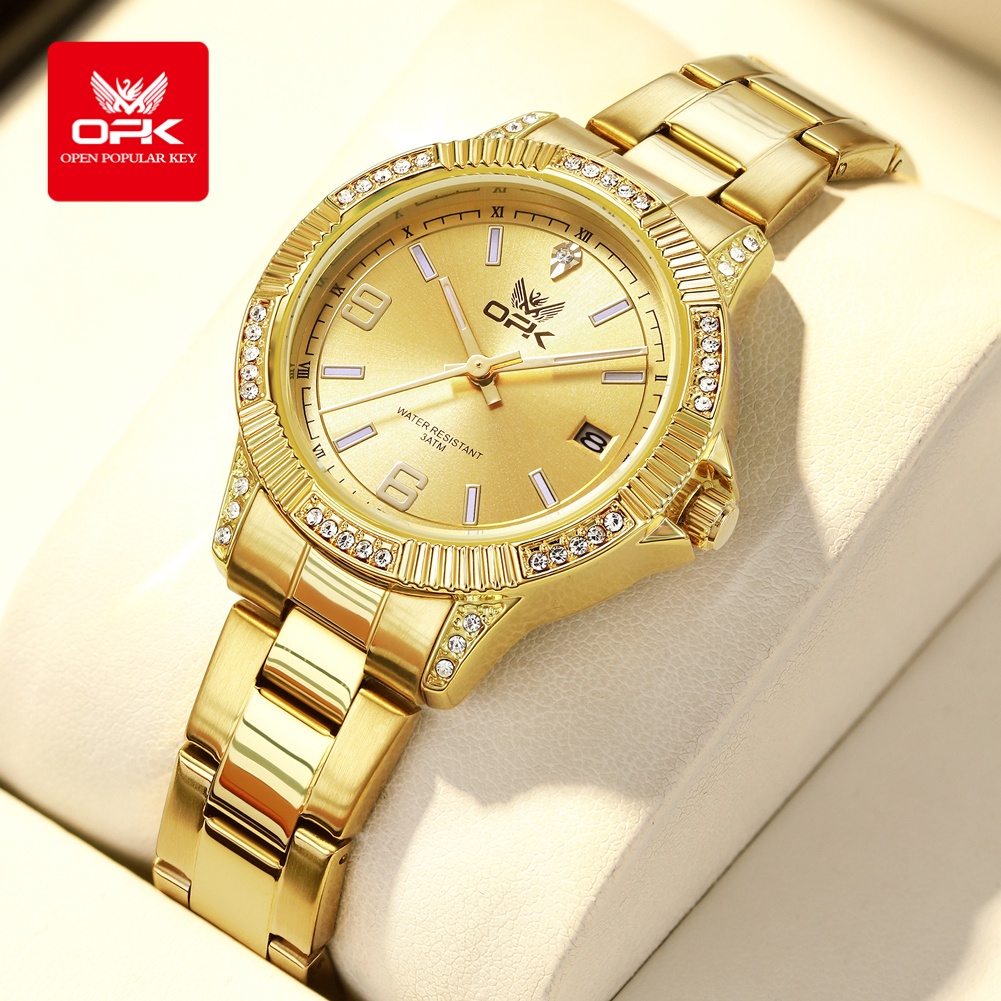 Luxury Watch All Brands - OPK 8184 ساعة نسائية فاخرة باللون