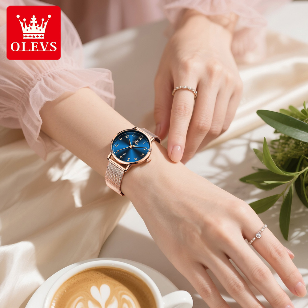 OLEVS 5653 ساعات نسائية أنيقة  - مراجعة Luxury Watch Cheap وسعره