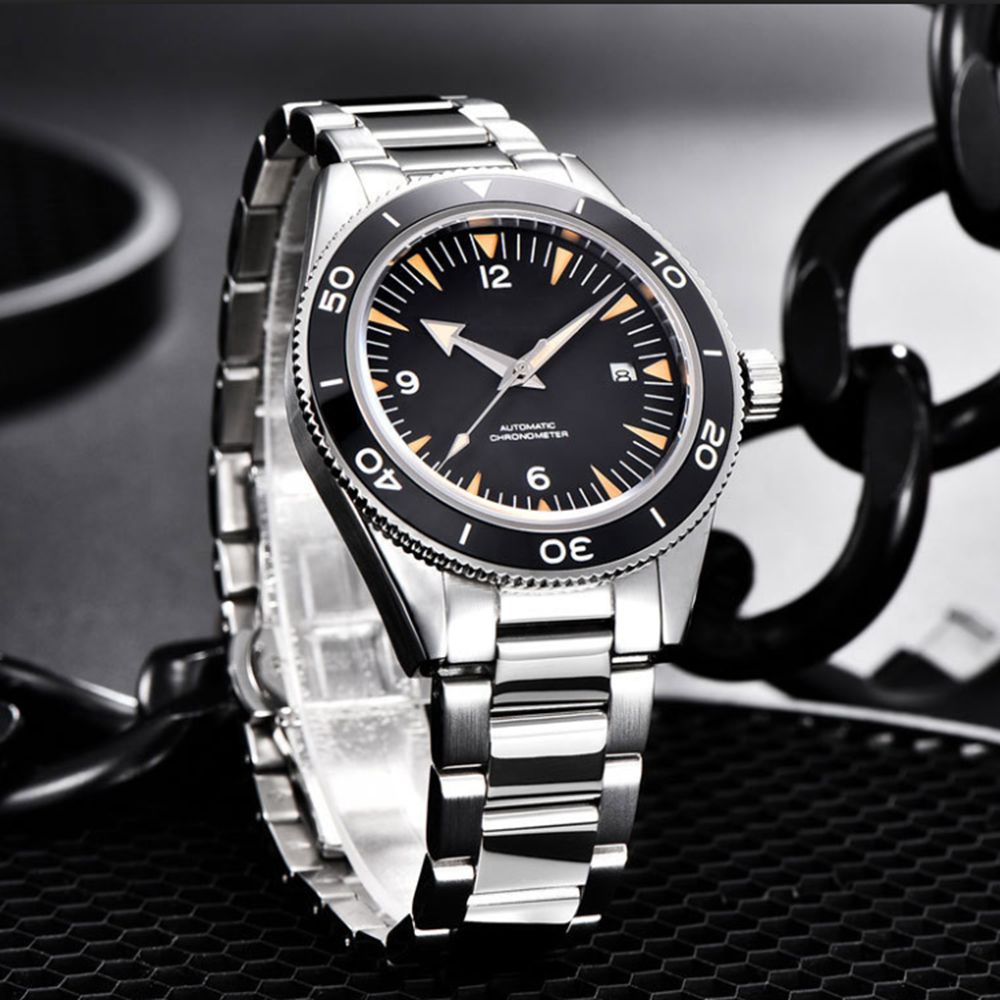 شعار مخصص NH35 ساعة يد تعمل با - مراجعة Luxury Watch Safe وسعره