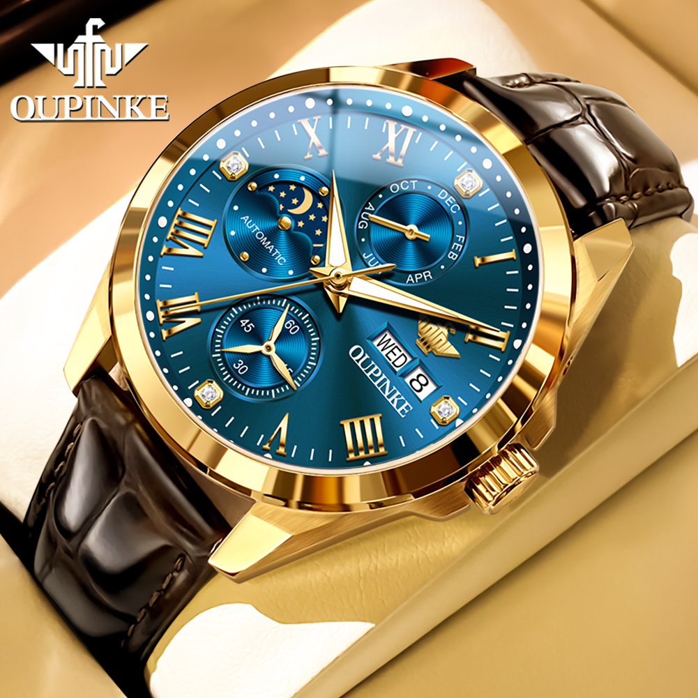ساعة OUPINKE 3300 كرونو أوتوما - مراجعة Luxury Watch Grade وسعره