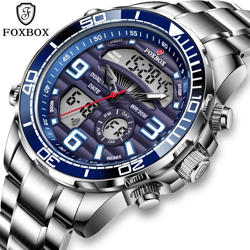 FOXBOX-ساعة كوارتز رقمية فاخرة - مراجعة Luxury Watch All Brands وسعره