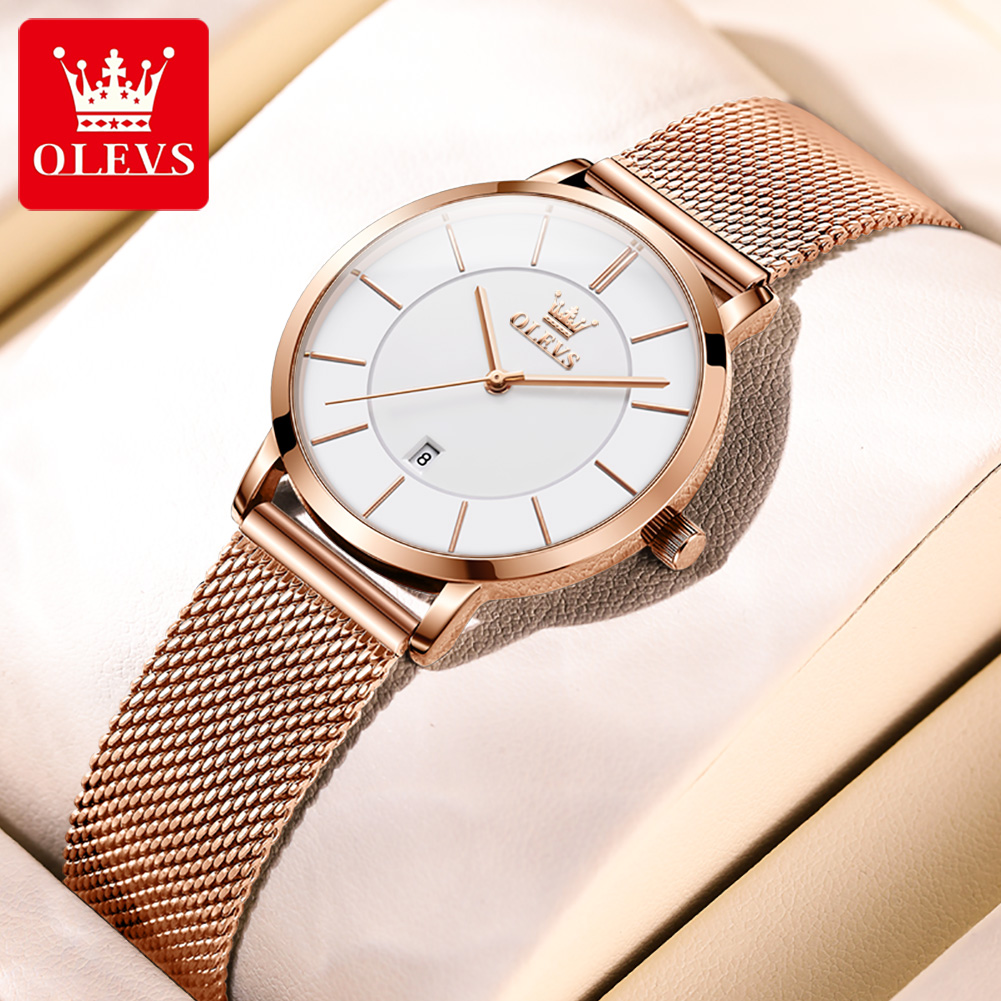 OLEVS ساعة نسائية 5869 أنيقة م - مراجعة Luxury Watch Cheap وسعره