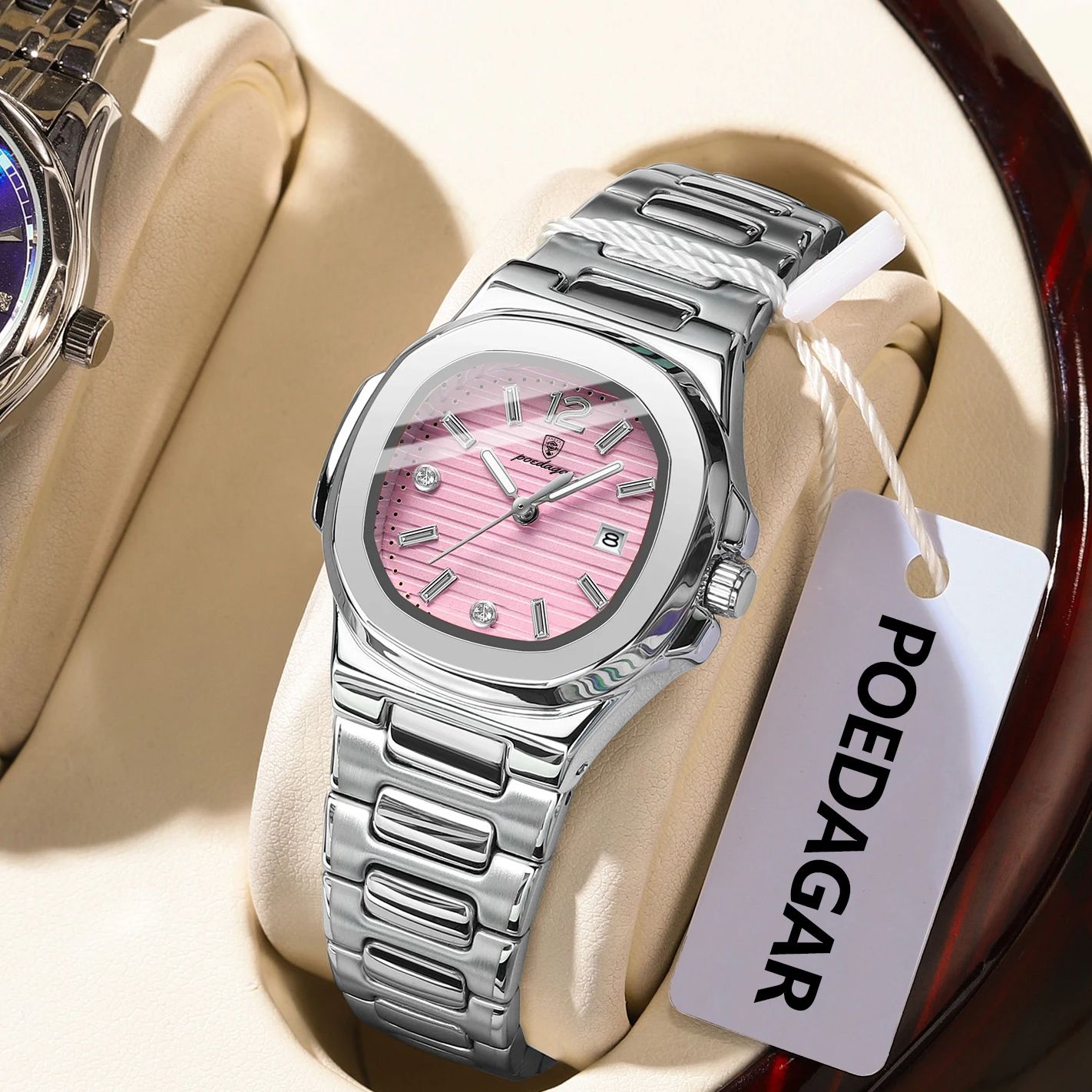 POEDAGAR ساحة أزياء المرأة ساع - مراجعة Luxury Watch Deals وسعره