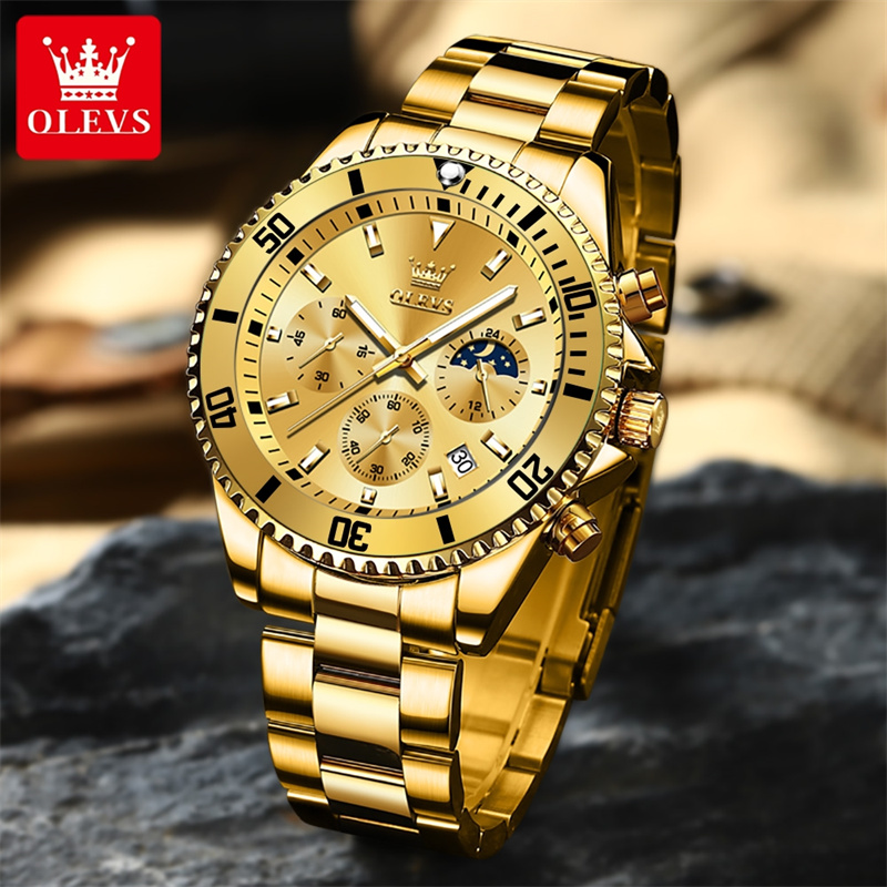OLEVS مشاهدة الرجال العلامة ال - مراجعة Luxury Watch Maker وسعره