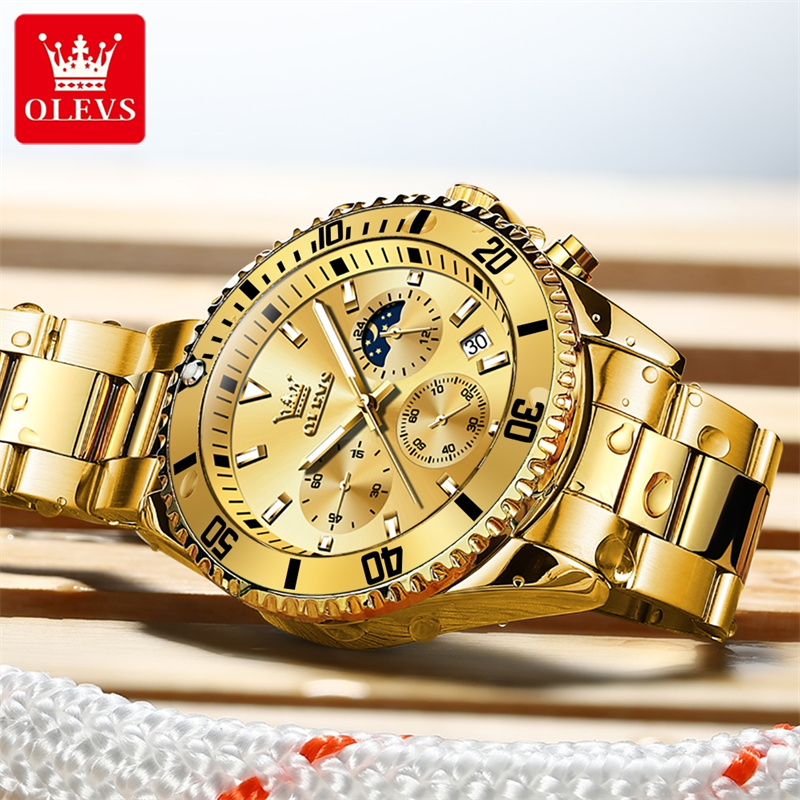 OLEVS مشاهدة الرجال العلامة ال - مراجعة Luxury Watch Maker وسعره