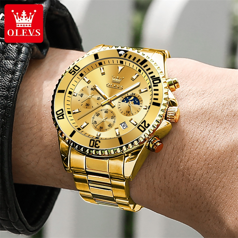 OLEVS مشاهدة الرجال العلامة ال - مراجعة Luxury Watch Maker وسعره