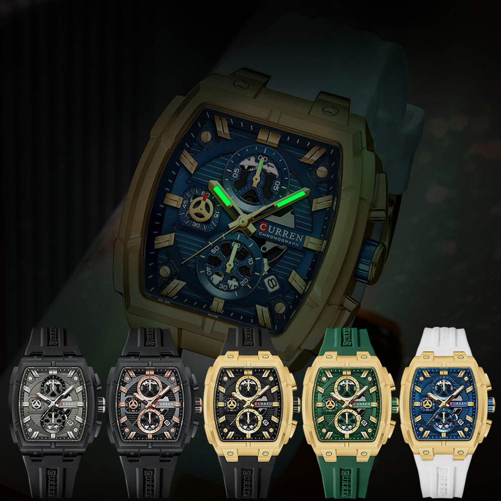 ساعة CURREN الفاخرة للرجال، سا - مراجعة Luxury Watch Safe وسعره