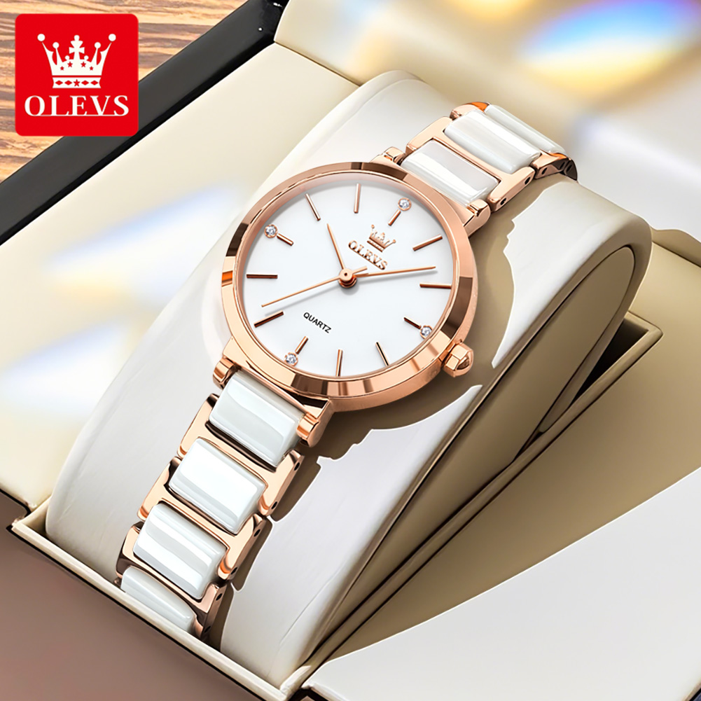 OLEVS ساعة نسائية 5877 ساعة كو - مراجعة Luxury Watch Cheap وسعره