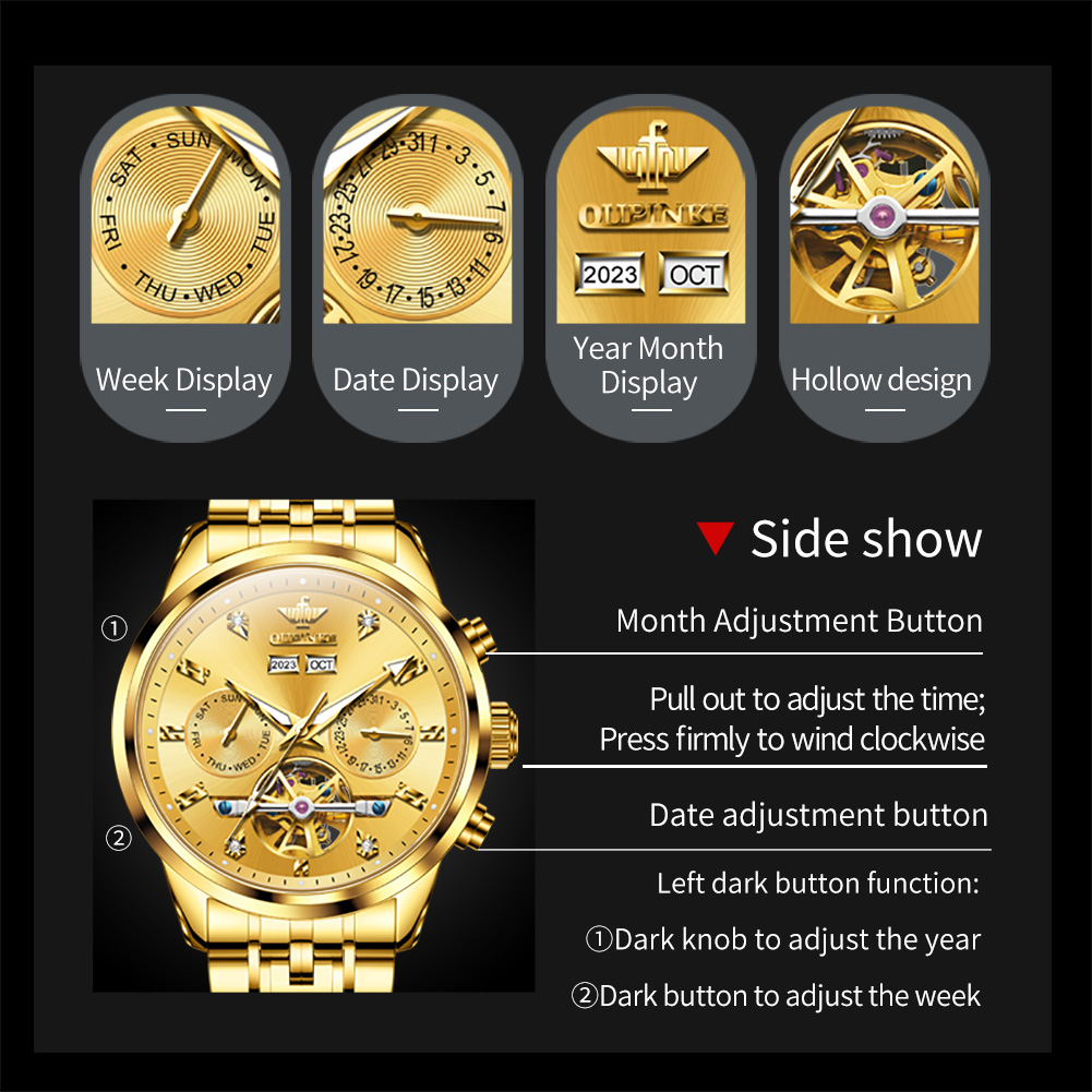 OUPINKE 3248 توربيون ساعة ميكا - مراجعة Luxury Watch All Brands وسعره