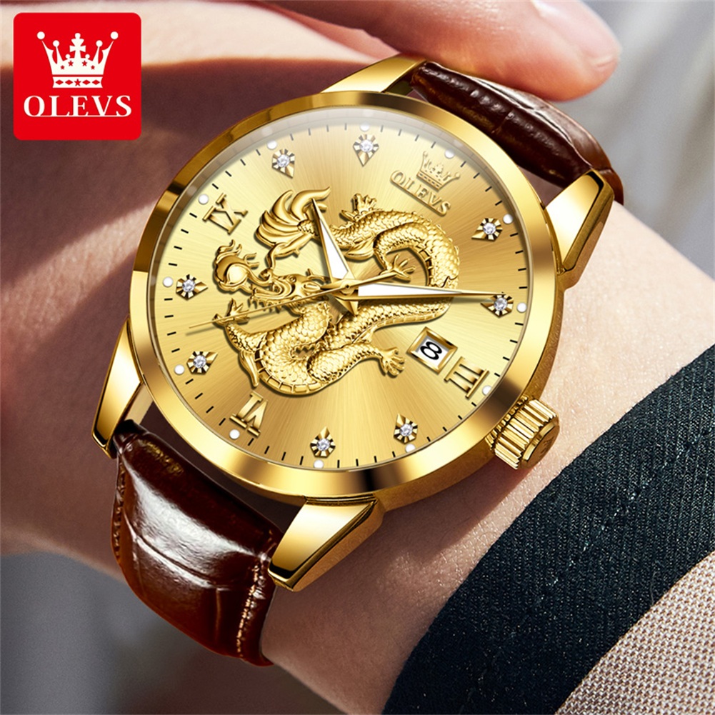 ساعة OLEVS الفاخرة للرجال، ساع - مراجعة Luxury Watch China وسعره