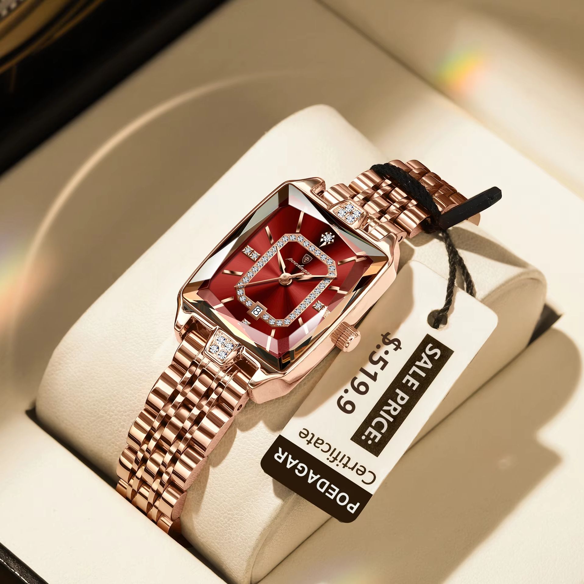 POEDAGAR موضة أنيقة ساعة يد نس - مراجعة Luxury Watch Deals وسعره