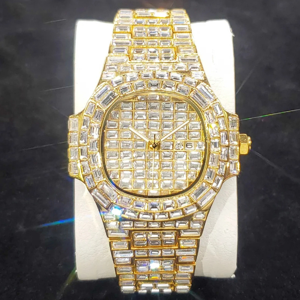 ساعة يد فاخرة مرصعة بالكامل با - مراجعة Luxury Watch Grade وسعره