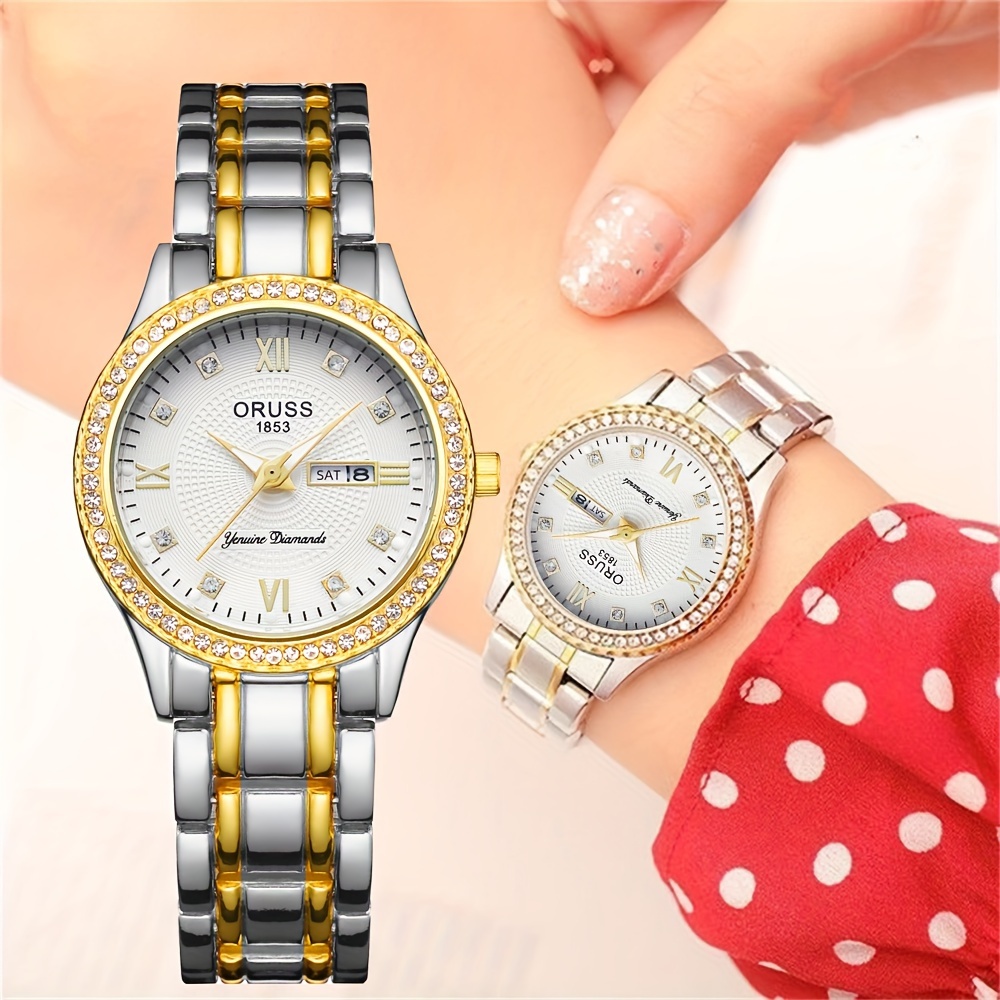 غرفة ساعة ذهبية نسائية لهدايا  - مراجعة Luxury Watch Grade وسعره
