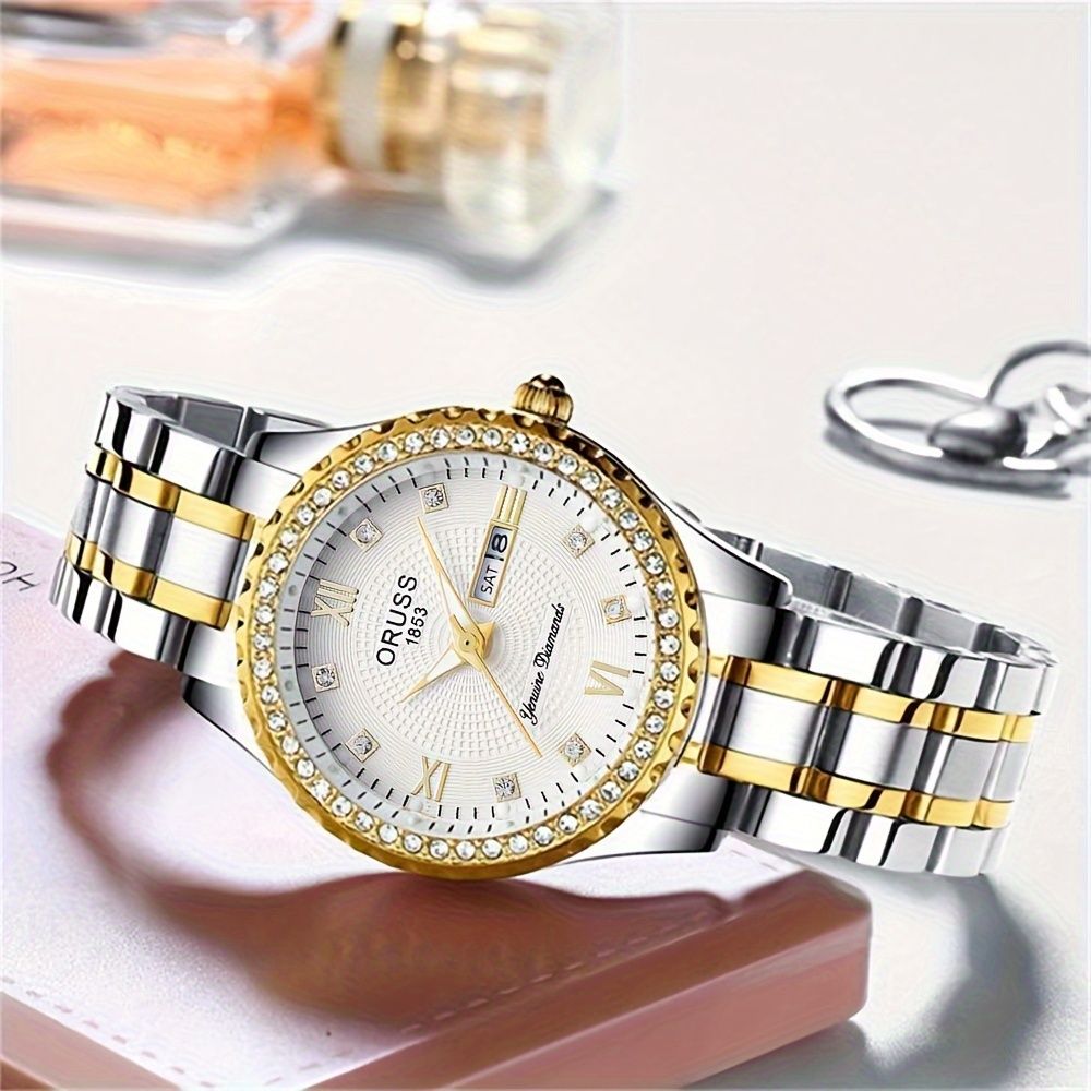 غرفة ساعة ذهبية نسائية لهدايا  - مراجعة Luxury Watch Grade وسعره