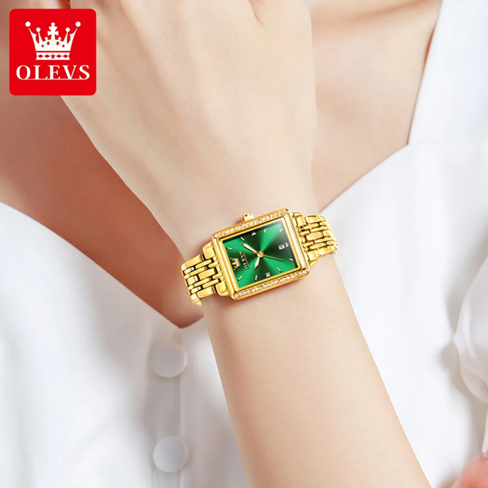 OLEVS 9995 ساعات يد كوارتز أني - مراجعة Luxury Watch Cheap وسعره
