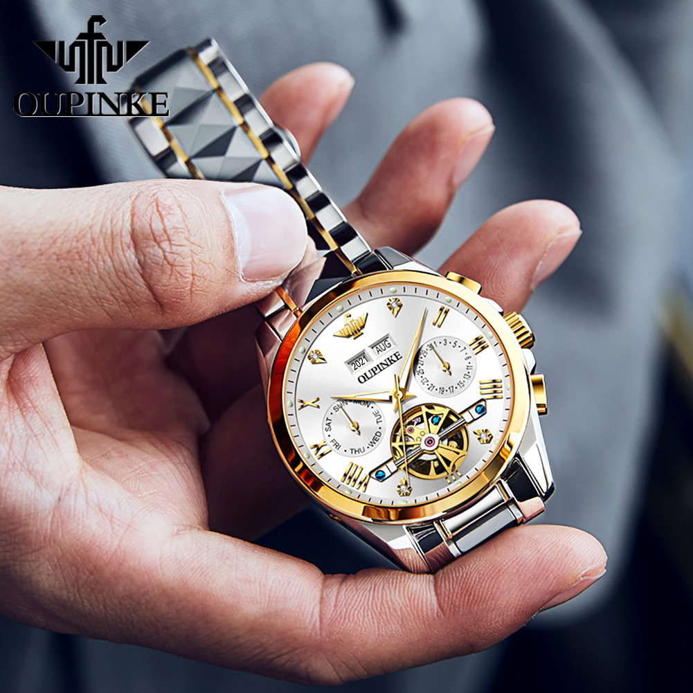 OUPINKE 3186 ساعة رجالية جميع  - مراجعة Luxury Watch All Brands وسعره