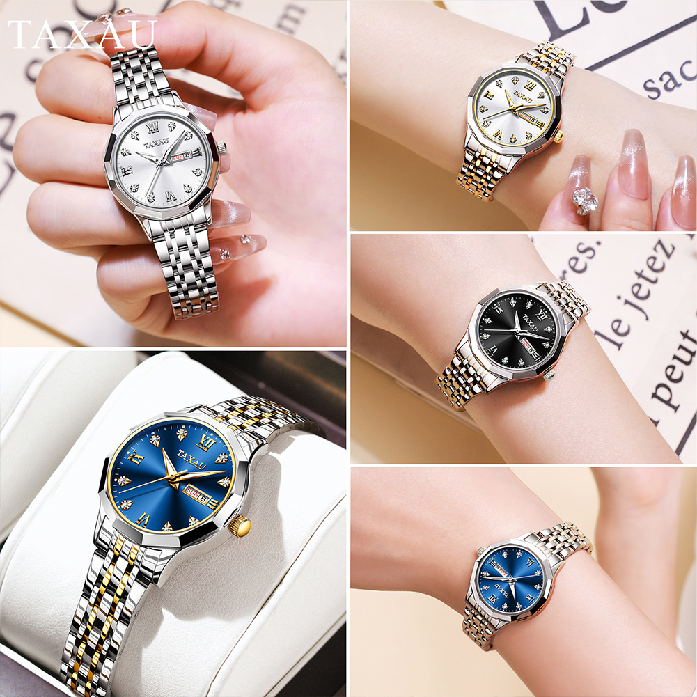 ساعة OLEVS Fashion Golden للنس - مراجعة Luxury Watch Cheap وسعره