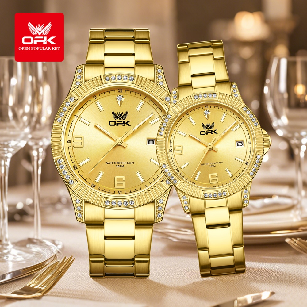 ساعة OPK 8184 الفاخرة ذهبية ال - مراجعة Luxury Watch All Brands وسعره