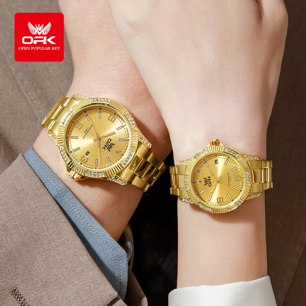 ساعة OPK 8184 الفاخرة ذهبية ال - مراجعة Luxury Watch All Brands وسعره