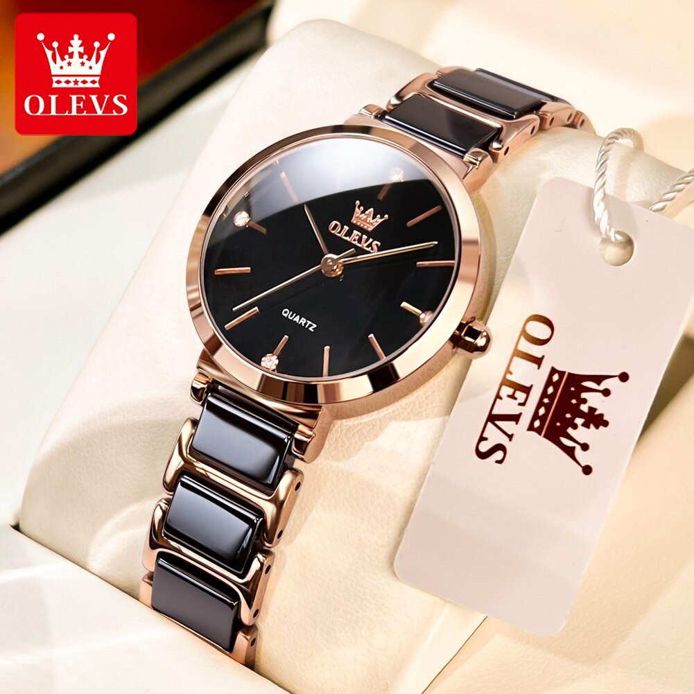 ساعات نسائية أنيقة OLEVS ساعة  - مراجعة Luxury Watch Cheap وسعره