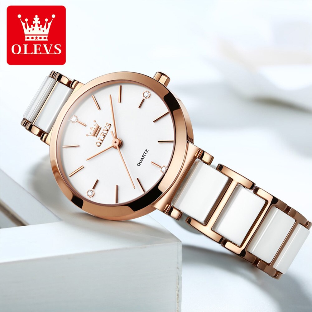 ساعات نسائية أنيقة OLEVS ساعة  - مراجعة Luxury Watch Cheap وسعره