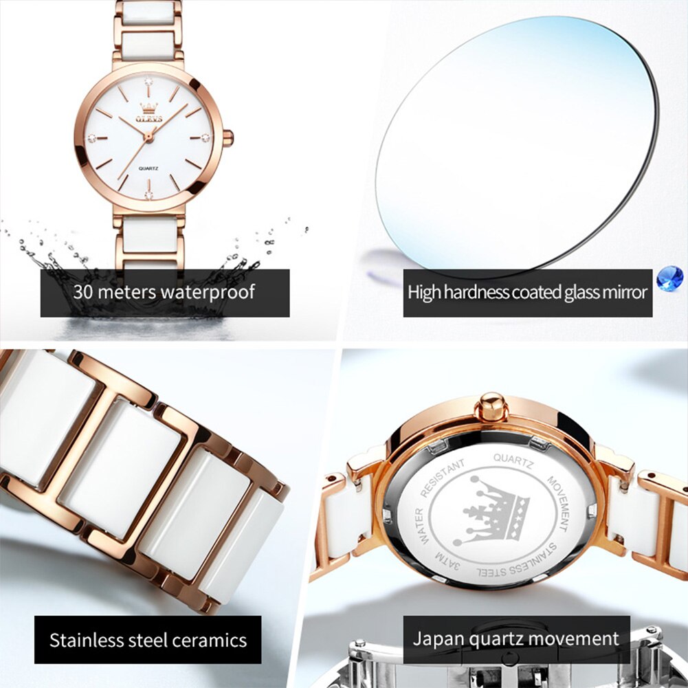 ساعات نسائية أنيقة OLEVS ساعة  - مراجعة Luxury Watch Cheap وسعره